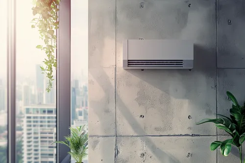 Schéma explicatif d'un climatiseur réversible pour appartement